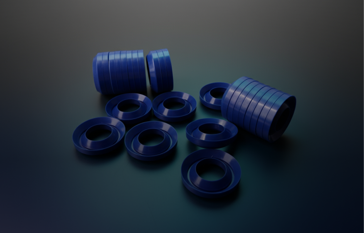 Gaxetas industriais usinados sob medida pela Center Seals